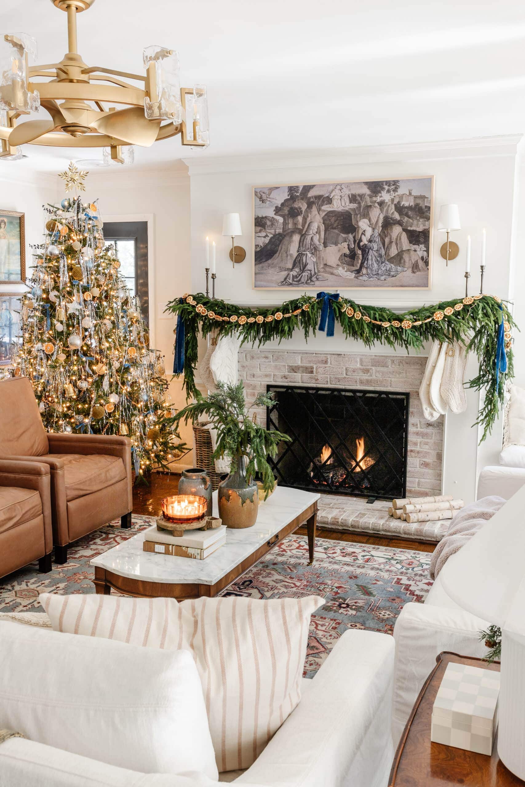 Christmas Living Room Ideas Story - A Blissful Nest