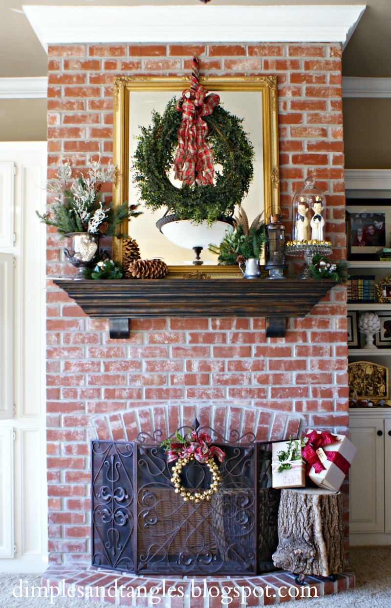 CHRISTMAS MANTEL {2012} | Dimples and Tangles
