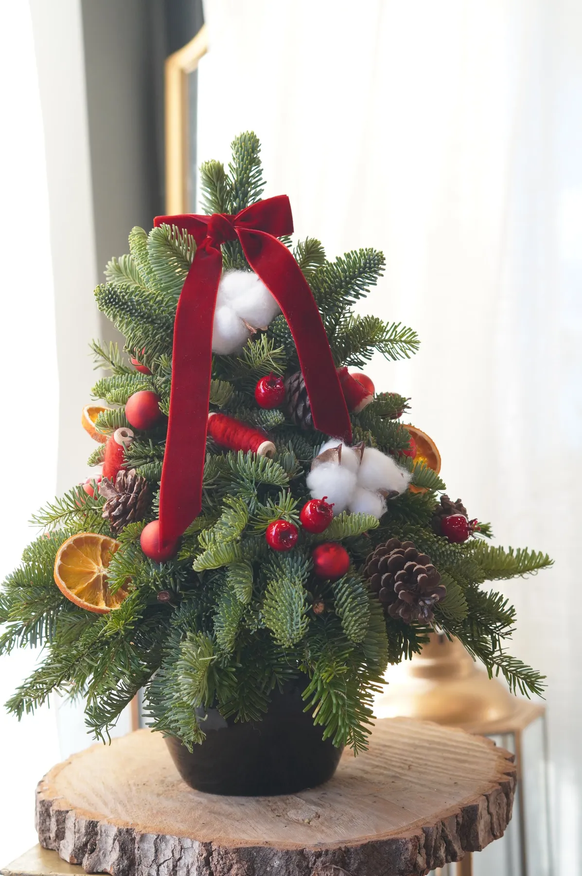 Christmas Mini Tree | Flower Delivery Toronto | Flower Shop Toronto |  Moon's Flowers