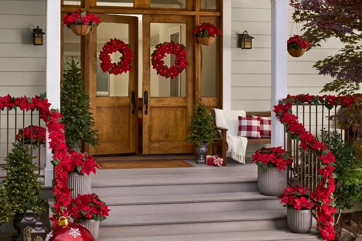 Christmas Porch Decorations Outdoor Country Christmas Decor Front Porch  Décor Ideas For A Warm-Weather Christmas Balsam Hill