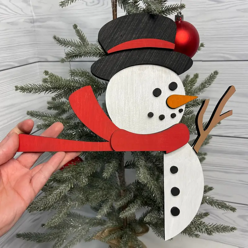 christmas snowman door corner christmas decorations perfect - Temu Bahrain