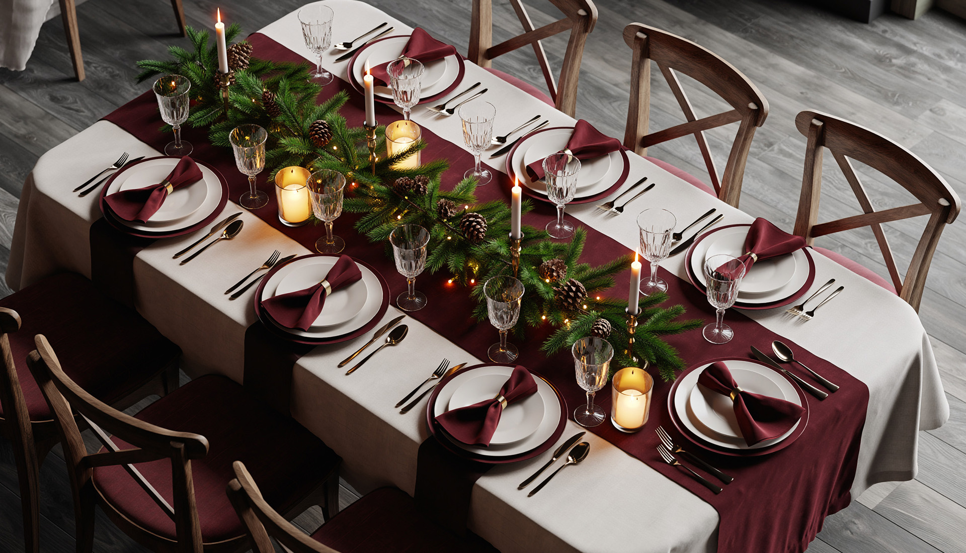 Christmas table runner: ideas, tips, and matching advice for a perfect holiday  table