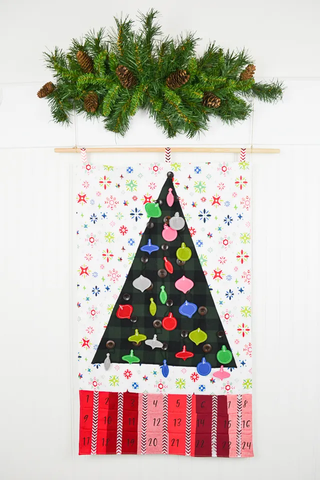 Christmas Tree Advent Calendar Craft Fabrics Fabric Christmas Advent  Calendar Kit The Goodness Project