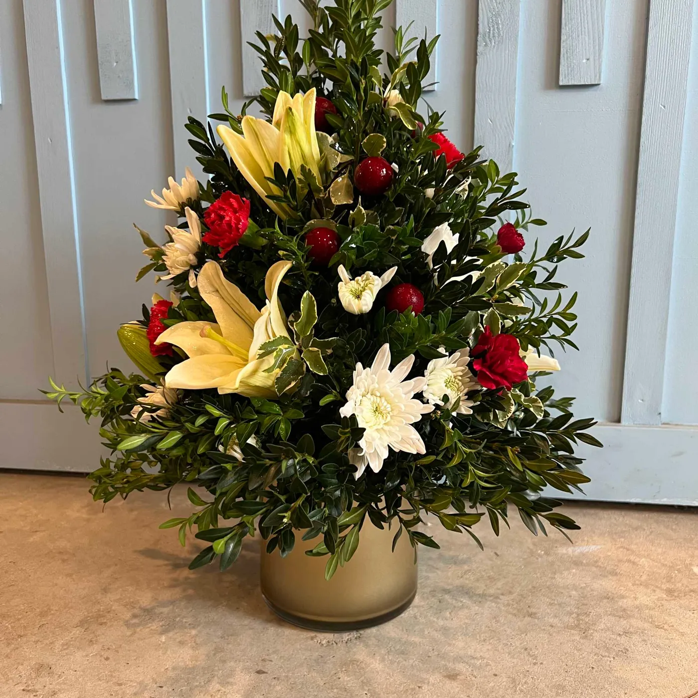 Christmas Tree Arrangementby Summerfield Florist
