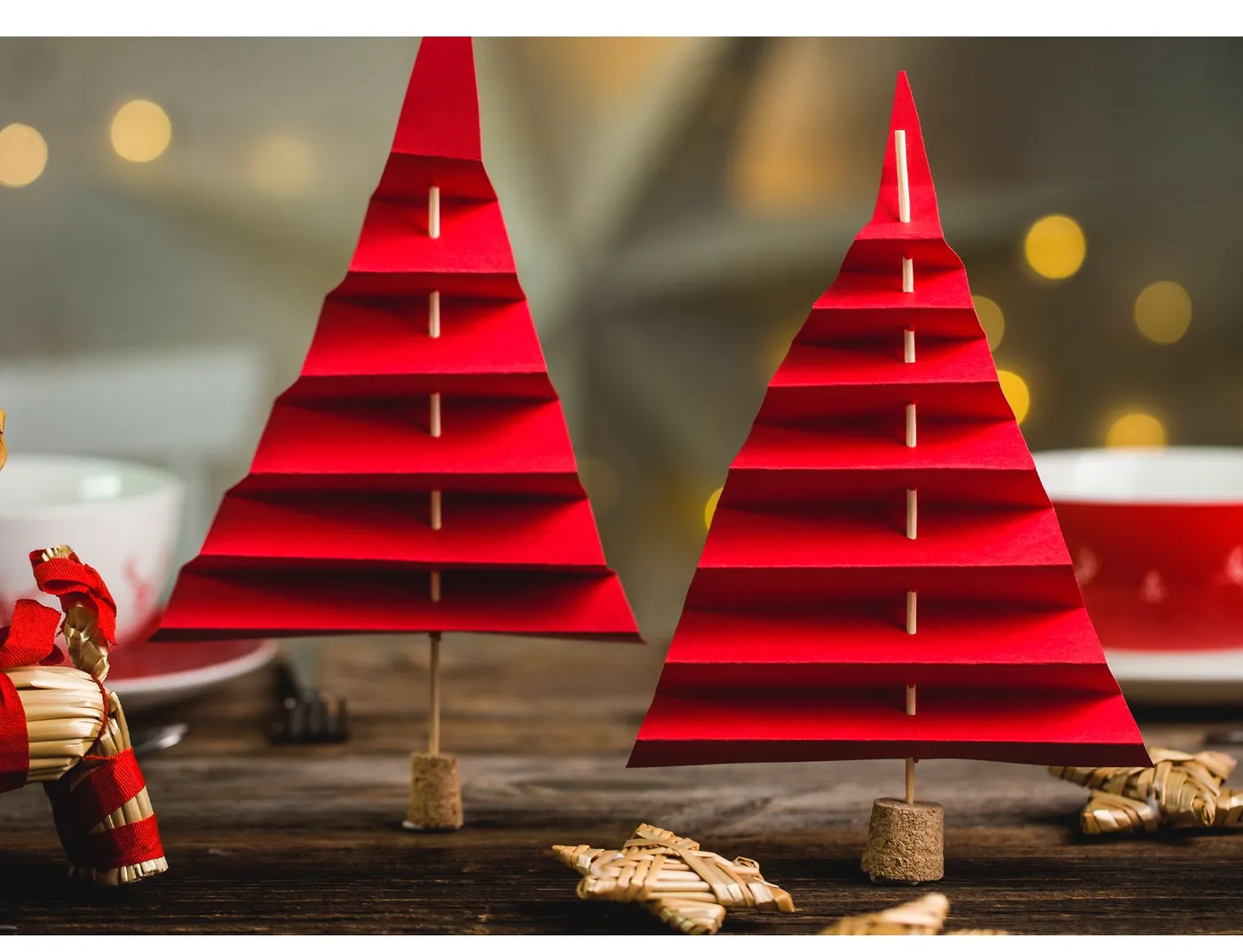 Christmas tree as a table decoration – an idea for a holiday decoration  DAJAR