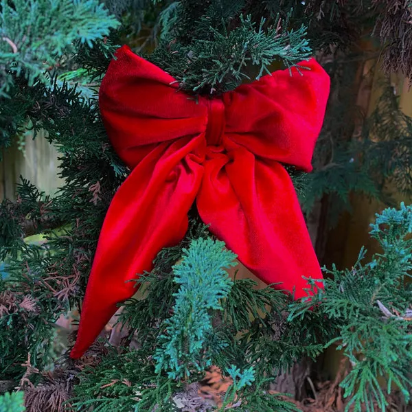 Christmas Tree Bows Velvet Red Red Velvet Christmas Tree Bows – Handcrafted  Holiday Elegance – Trolley Dollie Designs