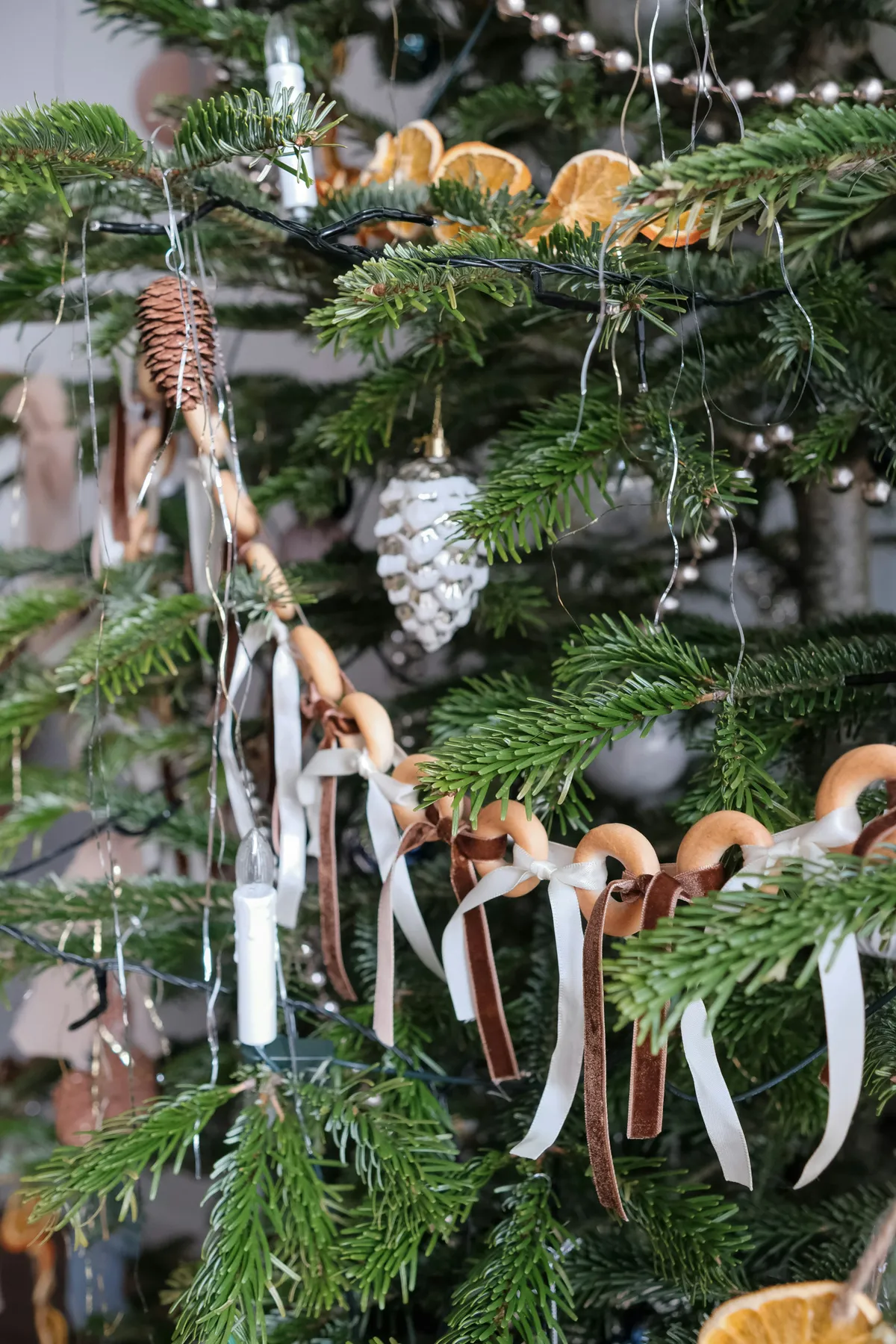 Christmas tree decorated with dried oranges and pinecones - Free Photo on  Unsplash