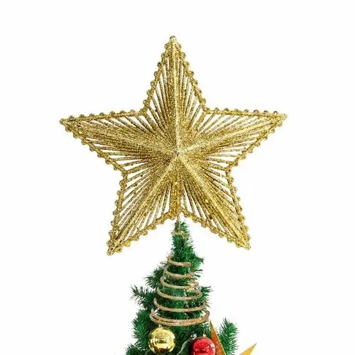 Christmas Tree Decoration Items Golden Christmas Star Tree Topper Glitter  Wire Star B0FPWGLJ9S at ₹ 479/piece | New Items in New Delhi | ID:  2856286456255