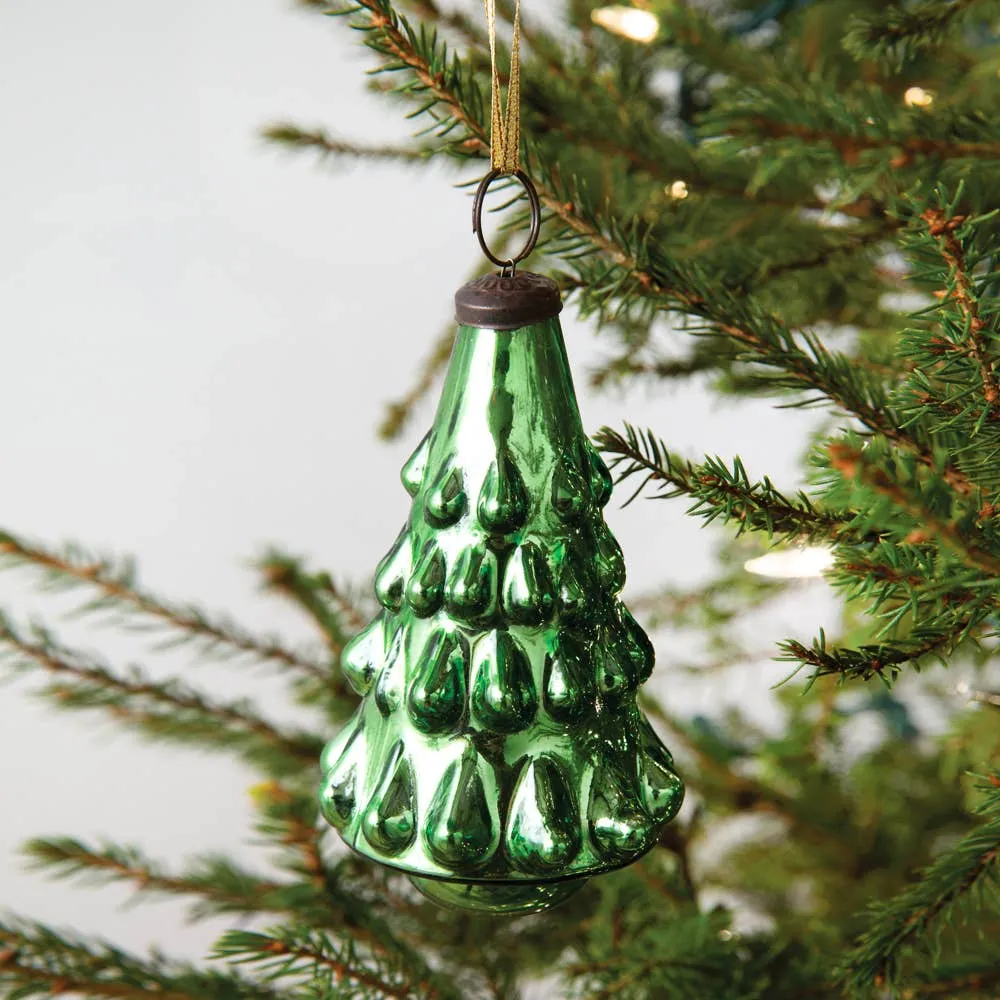Christmas Tree Mercury Glass Ornament – CJ's Florist & Gifts