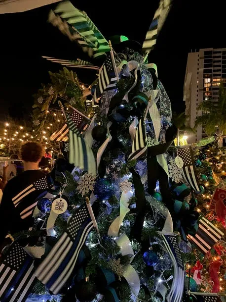 Christmas trees at The Ben Hotel in West Palm Beach, photos
