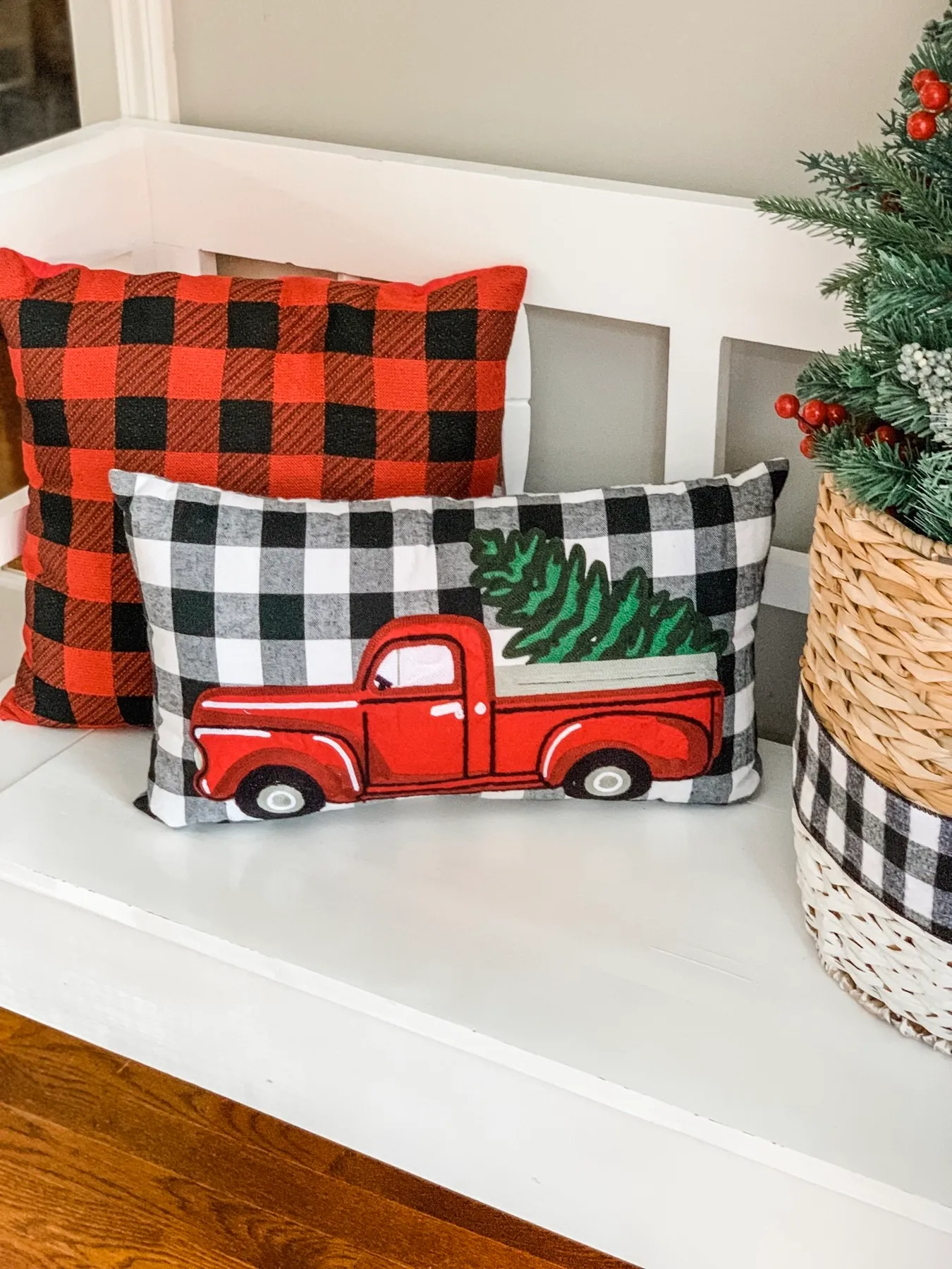 Christmas truck decor in my entry way! - Wilshire Collections