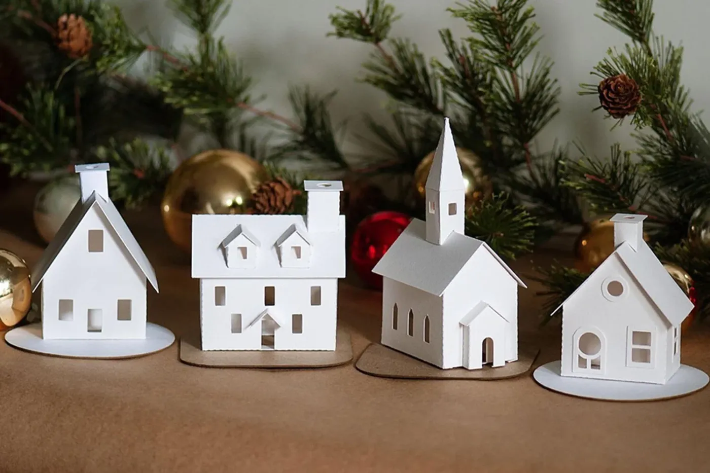 Christmas Village Putz House Kits — Holiday Spirits Decor