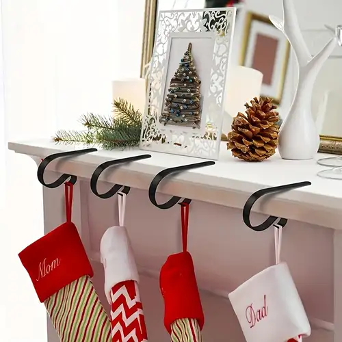 classic christmas stocking organizer - red and white gingham design - fabric mesh material - hanging and storing christmas stockings - home & kitchen - Temu