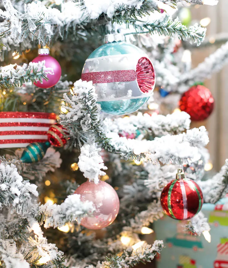 Colorful Vintage Christmas Tree