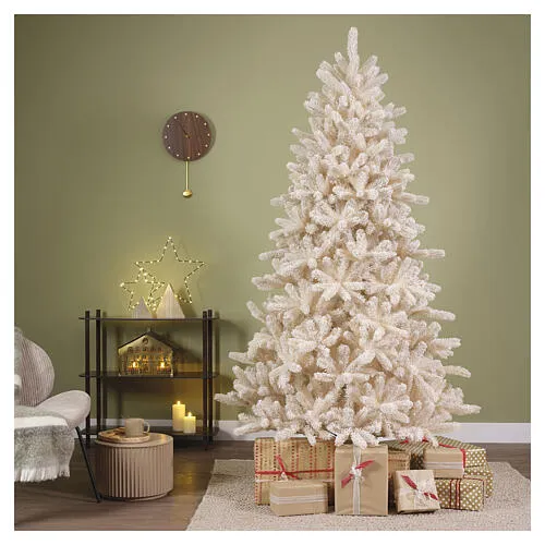 Cosy Fir flocked cream-white Christmas tree, 70 in, PE and PVC | online  sales on HOLYART.co.uk