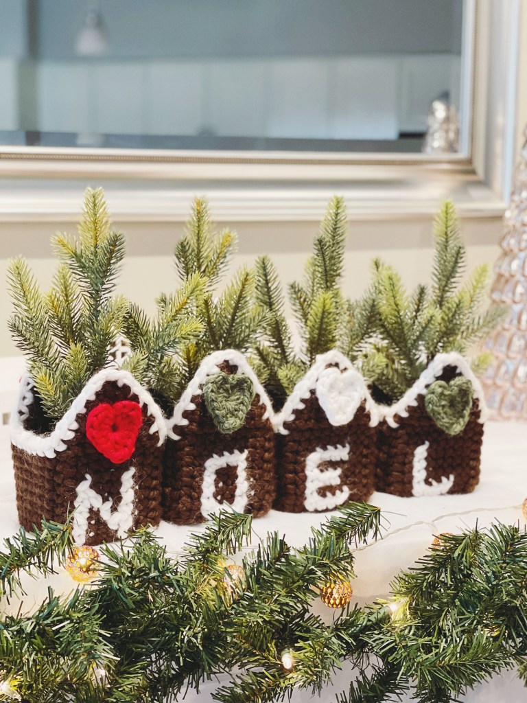 Cozy Christmas Cottage Planters | February Sky Designs
