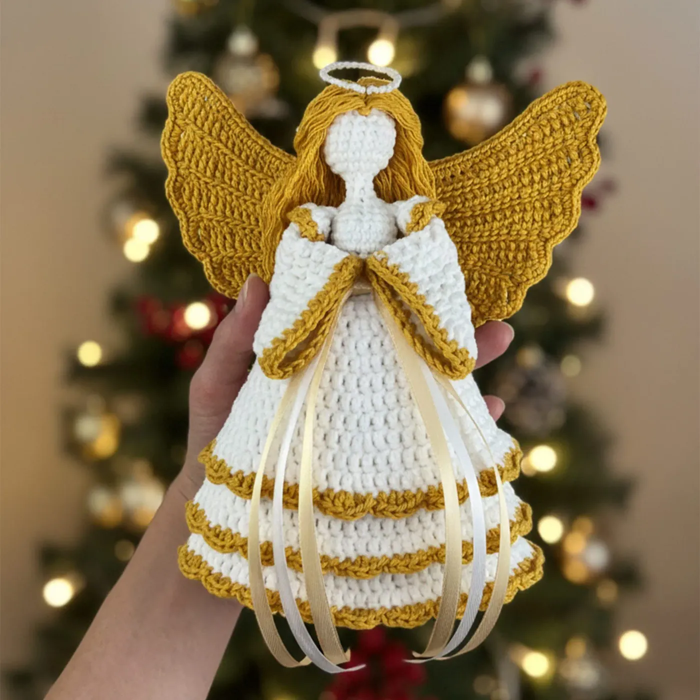 Crochet Christmas Angel Pattern – DIY Holiday Decor (English PDF) -  DailyDoll Shop