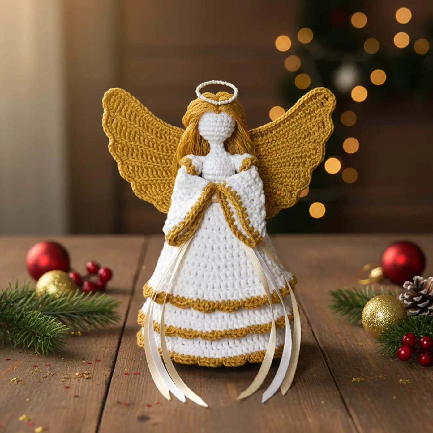Crochet Christmas Angel Pattern – DIY Holiday Decor (English PDF) -  DailyDoll Shop