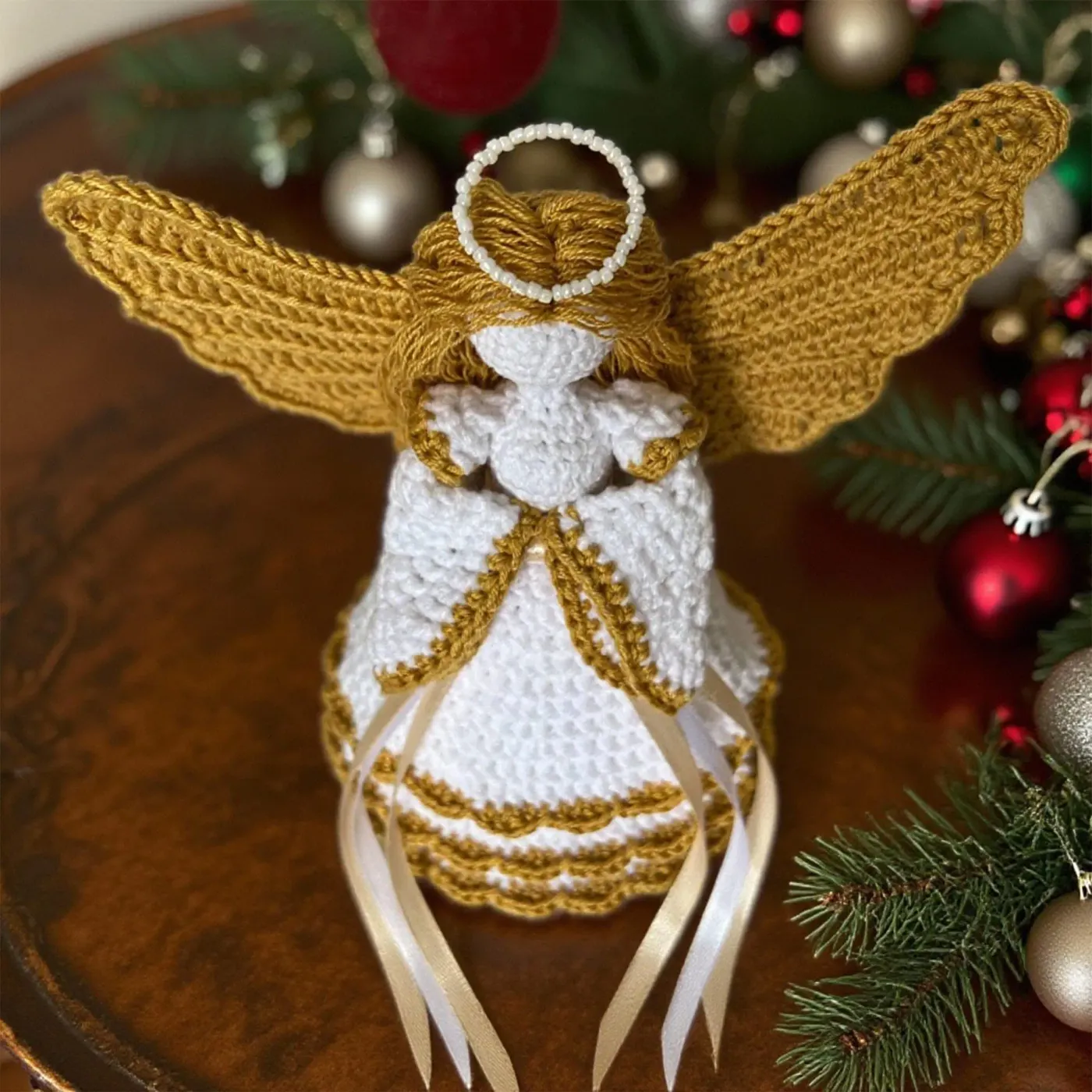 Crochet Christmas Angel Pattern – DIY Holiday Decor (English PDF) -  DailyDoll Shop