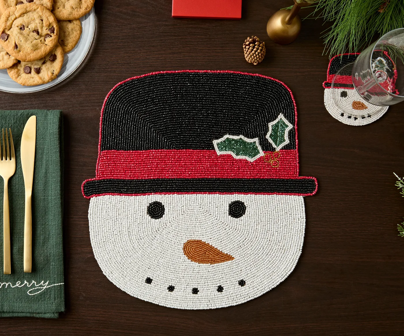 Crochet Snowman Placemats Crochet Snowman Pattern For A Hot Pad Free Pattern  Nana's Crafty Home