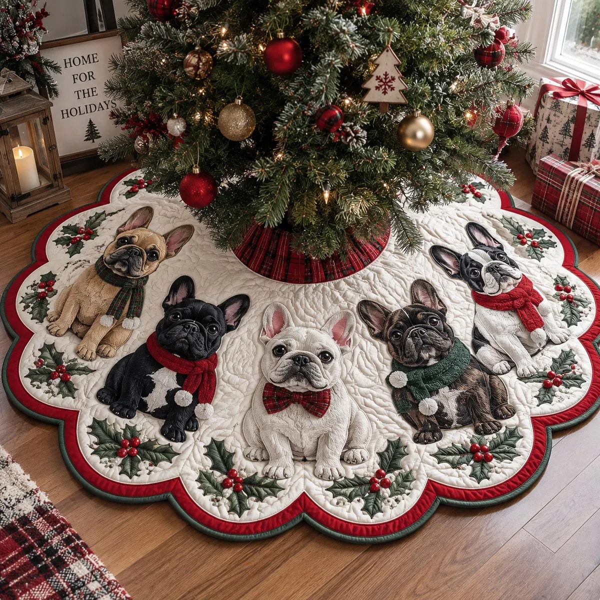 Custom Shape Christmas Quilted Tree Skirt – Threadzily