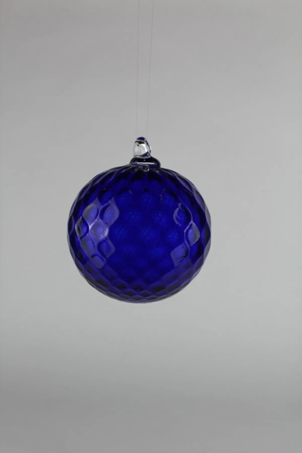 Dark Blue Hand Blown Ornament – Glassgoof