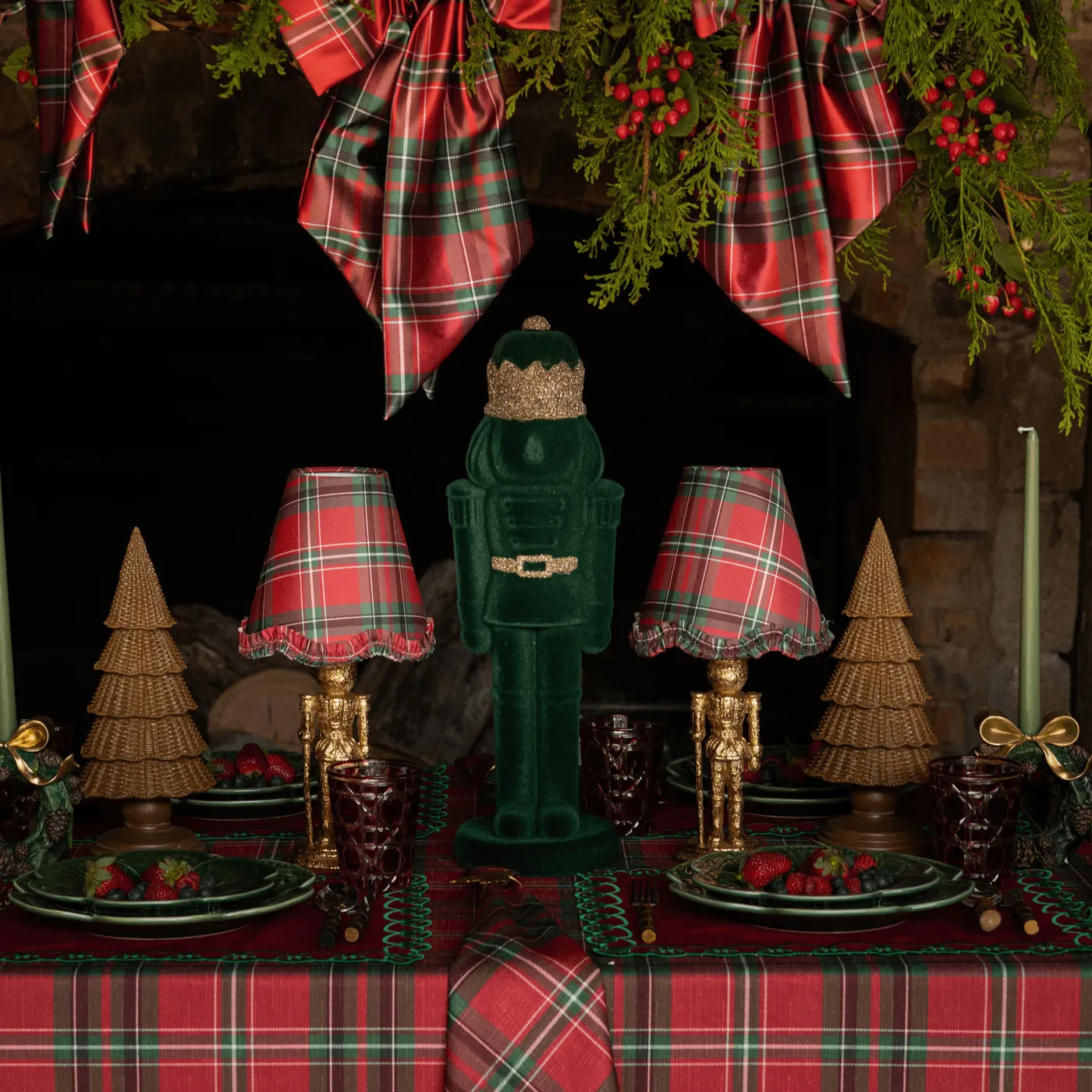 Dark Brown Rattan Christmas Tree (Set of 2) | LUXE AND BEAU