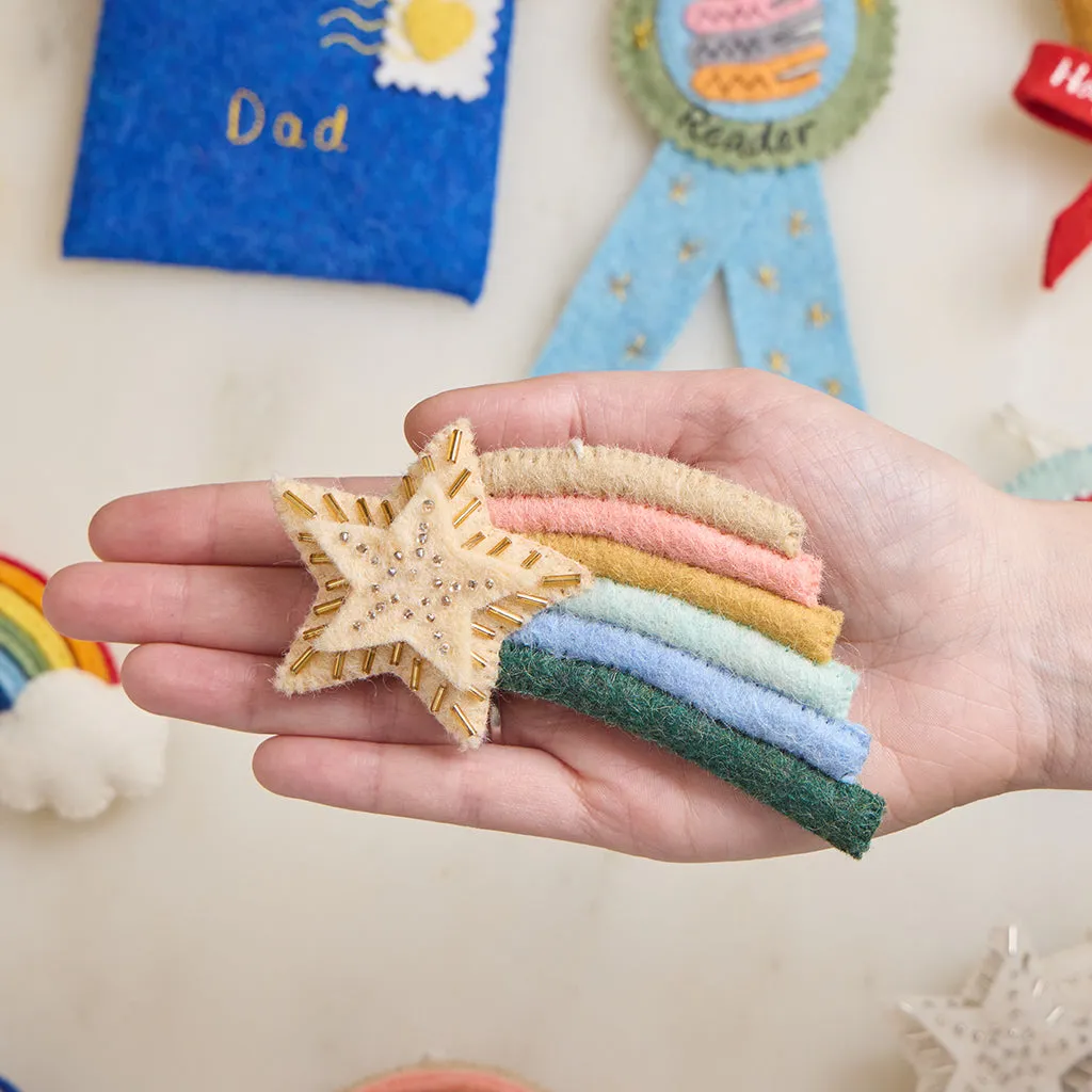 Desert Rainbow Shooting Star Ornament