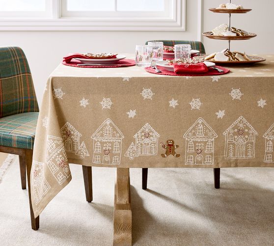 Dining Table Pottery Barn Christmas Table Cloth Table Linens Christmas  Tabletop Bar Pottery Barn