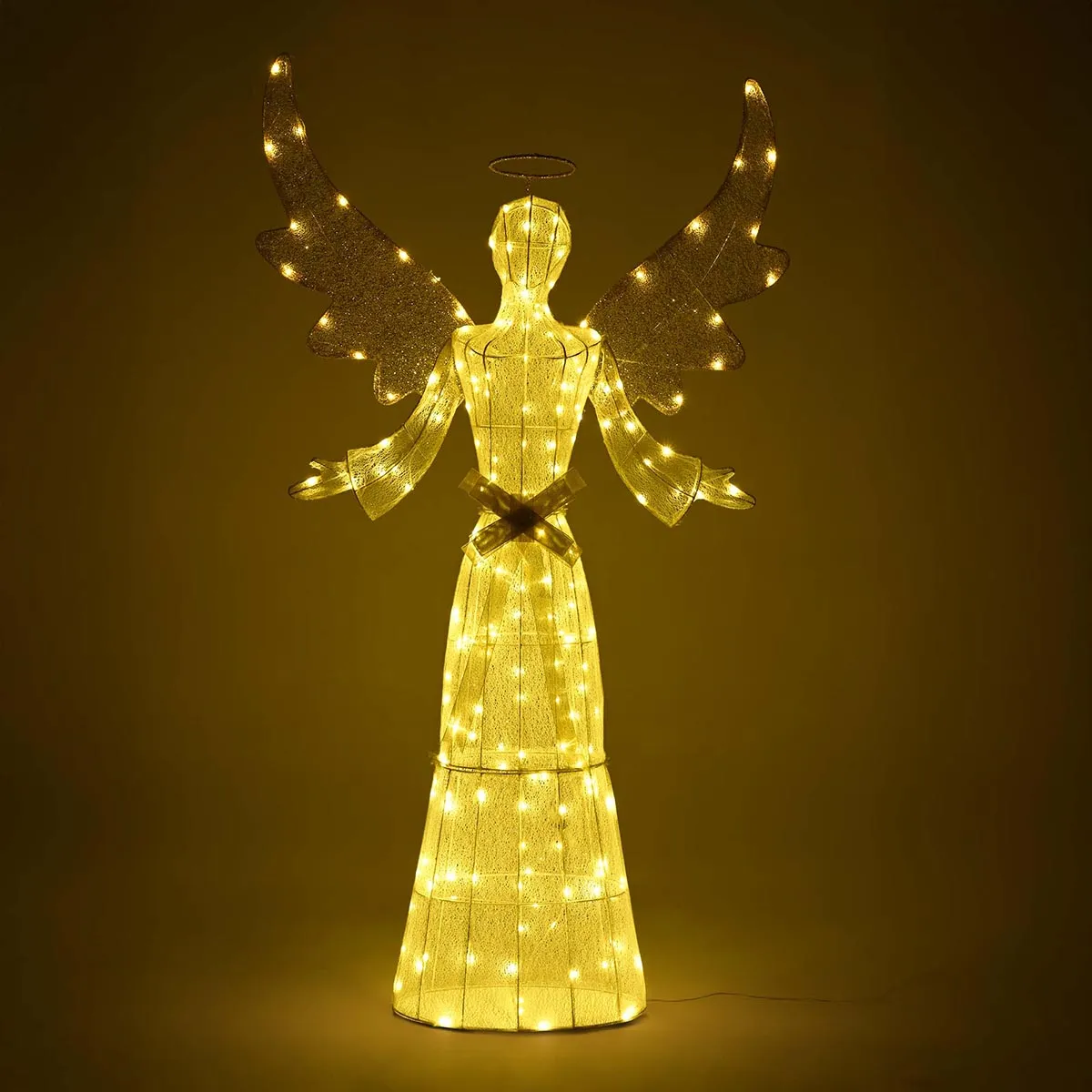 DIY 5.6ft Outdoor Angel with Lights Decorations for Christmas