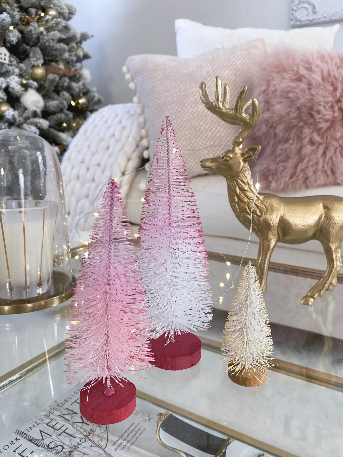 DIY Bottle Brush Tree Decor With JOANN - The Fancy Things