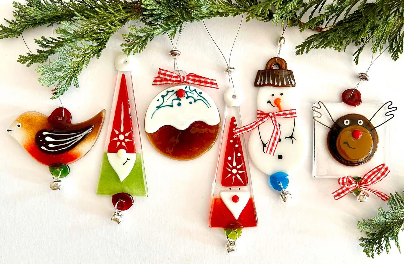 Diy Christmas Glassware Art Studio Christmas Ornaments Fused Glass  Christmas Decorations