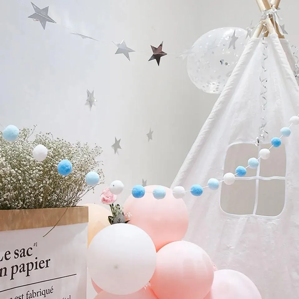 DIY Felt Ball Garland Craft Kit | Baby Shower & Nursery Decor | Precious Days Gifts