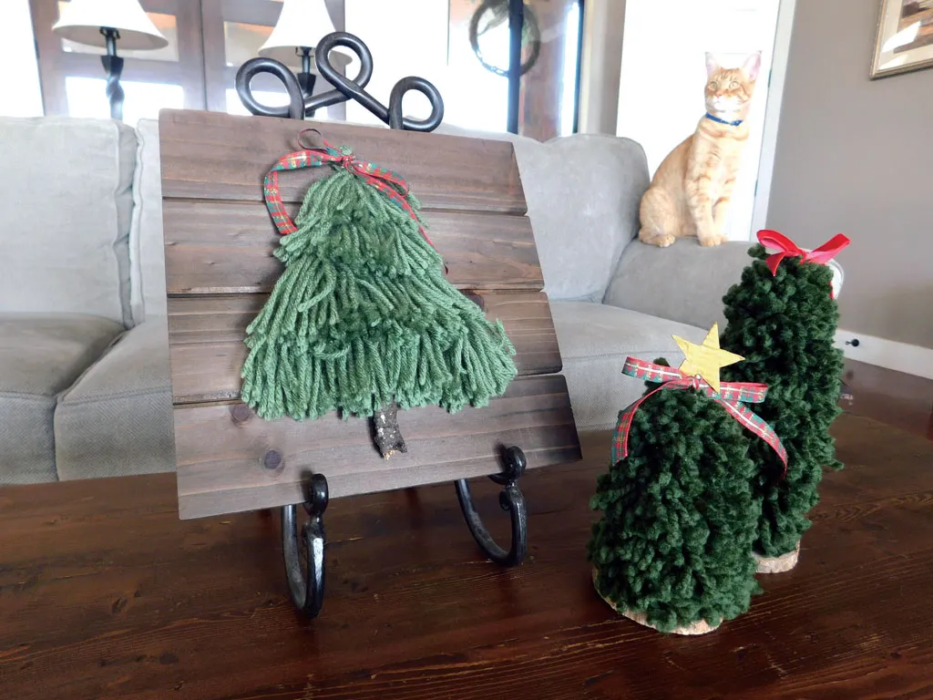 DIY holiday crafts with yarn - 101 Highland Lakes
