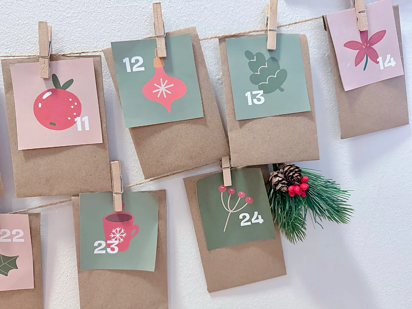 DIY minimalist advent calendar for kids & 24 non-materialistic filler ideas  - infinitidy • storage & organisation