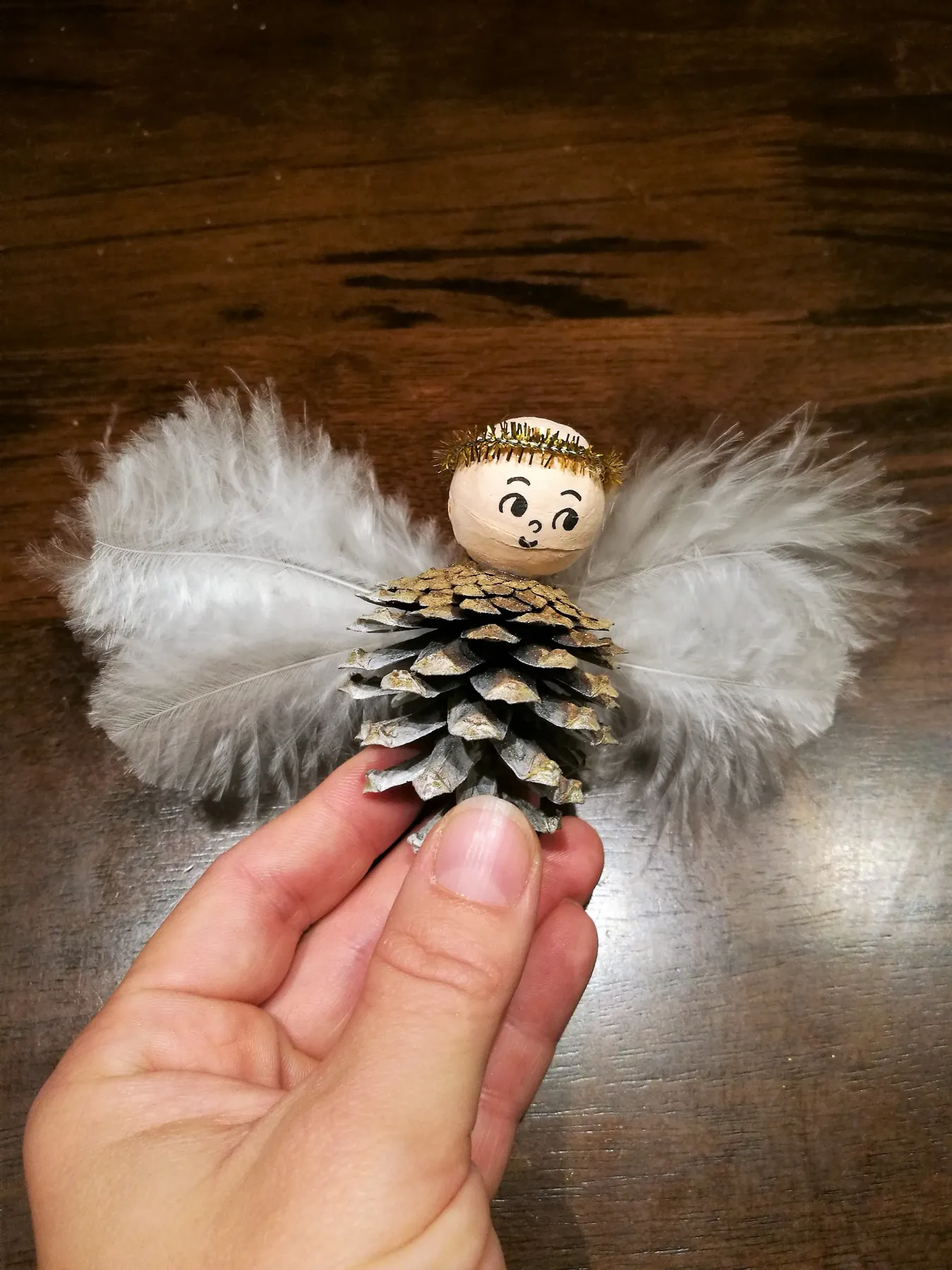 Diy Pinecone Angel Christmas Crafts For Kids: Pinecone Angel Ornaments Our  Swiss Experience