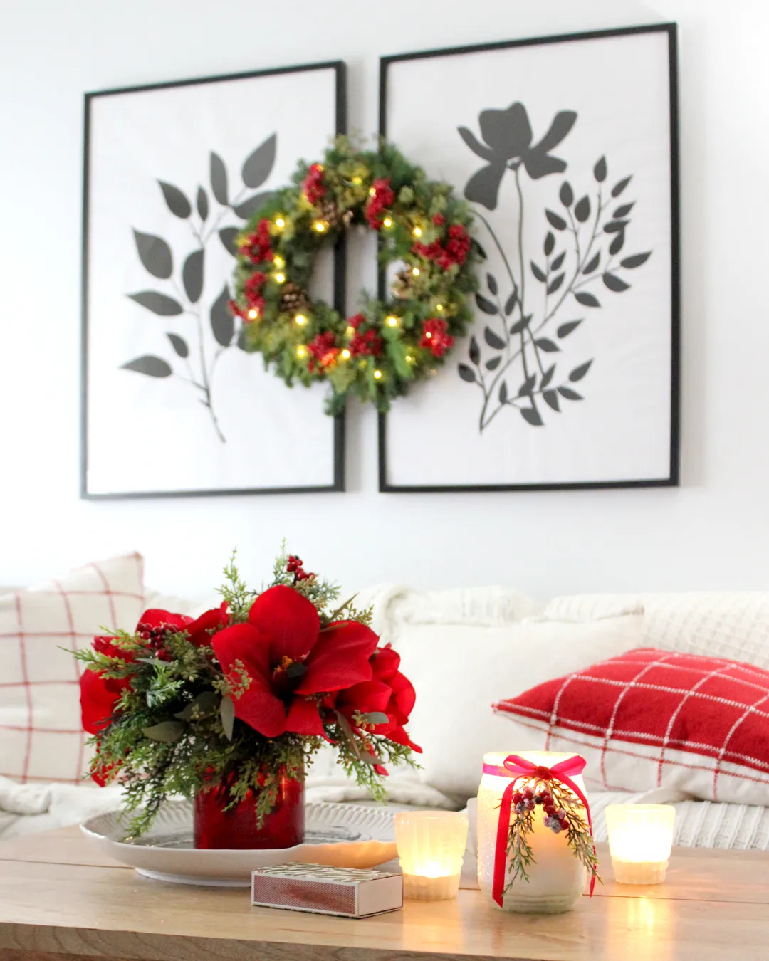 DIY Snowy Christmas Candle - Tonality Designs