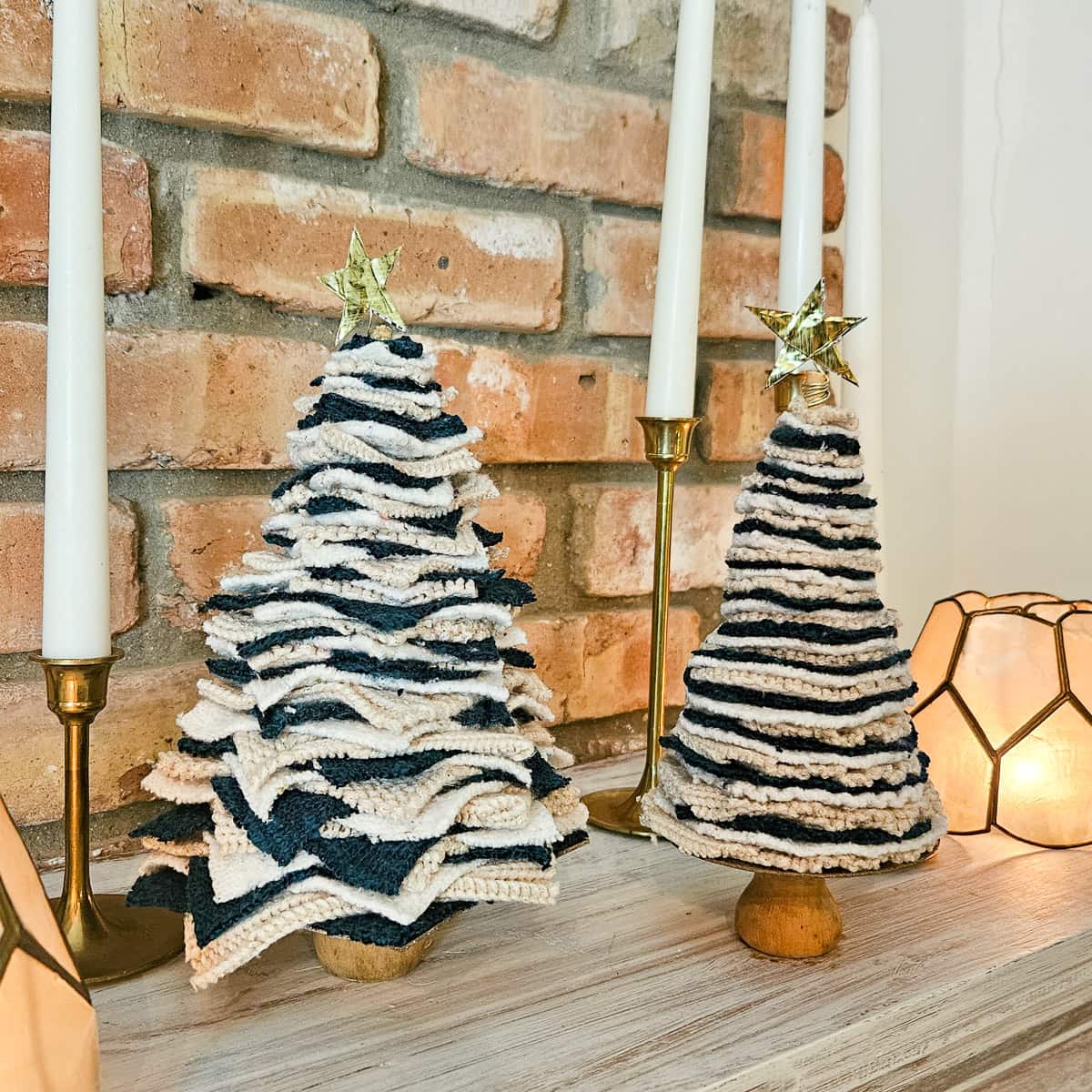 DIY Sweater Christmas Trees • Refresh Living Design Options Small Knitted  Blue Long Sleeve Cardigan Applied