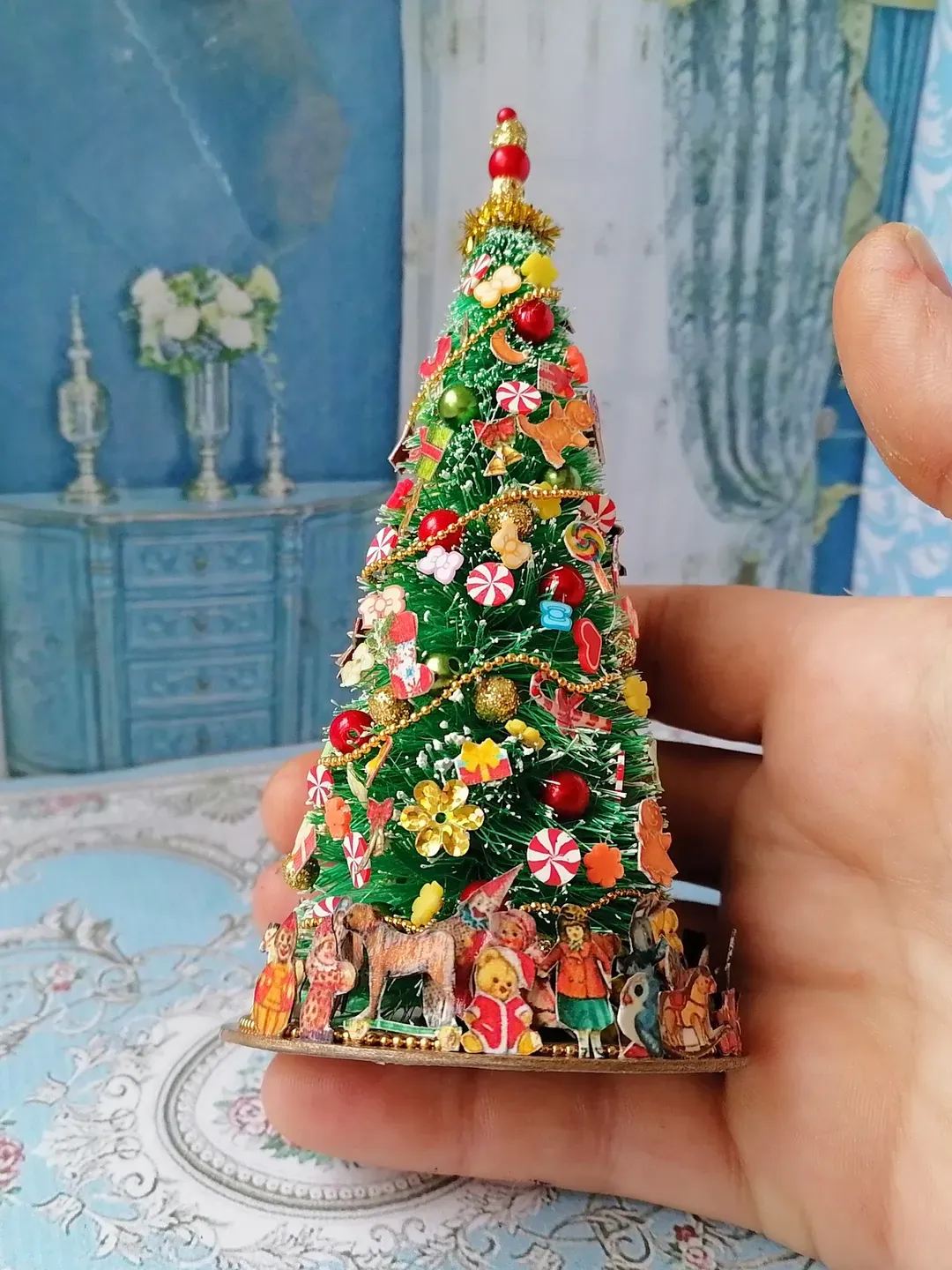 Dollhouse Miniature Christmas Tree Christmas Tree For Dollhouse Dollhouse Vintage Christmas Author's