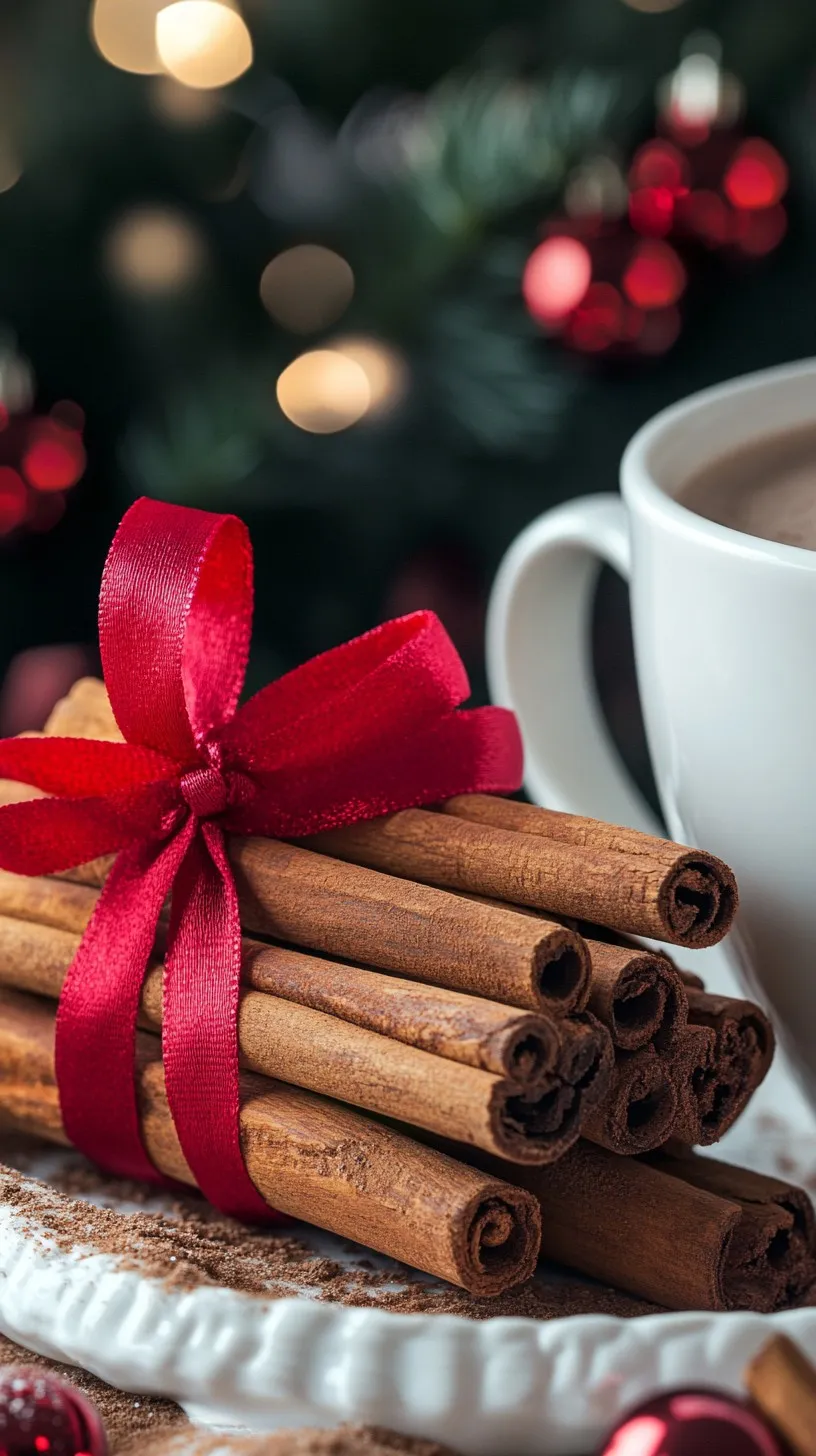 Download Festive Cinnamon Sticks Image - Cinnamon, Christmas, Ribbon | StockCake