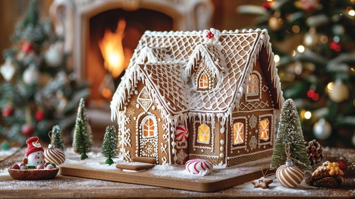 Download Festive Gingerbread House Image - Gingerbread, House, Holiday |  StockCake
