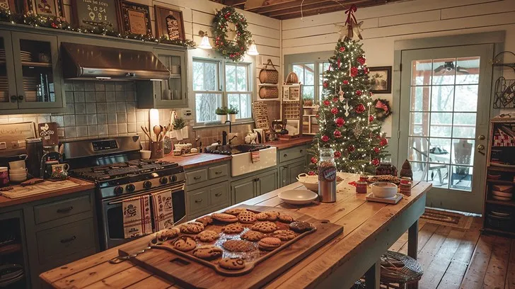 Download Festive Kitchen Decor Image - Christmas, Cozy, Kitchen | StockCake