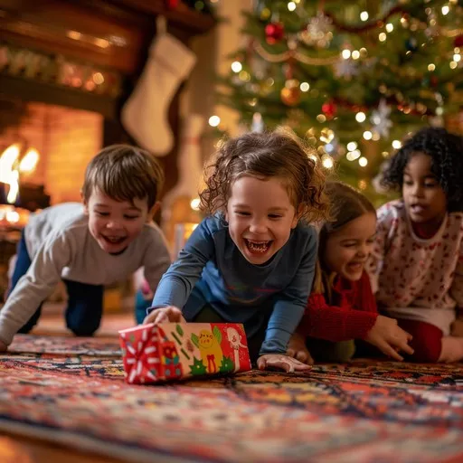 Download Joyful Holiday Fun Image - Children, Holiday, Christmas | StockCake