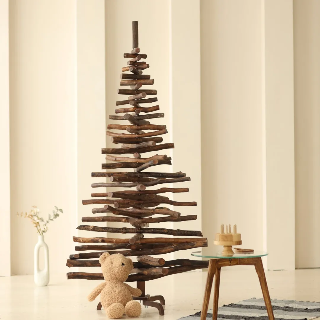 Driftwood Christmas tree, Wooden handmade Christmas tree by Wooden Lights and Handmade Decor | Wescover United Kingdom Furniture