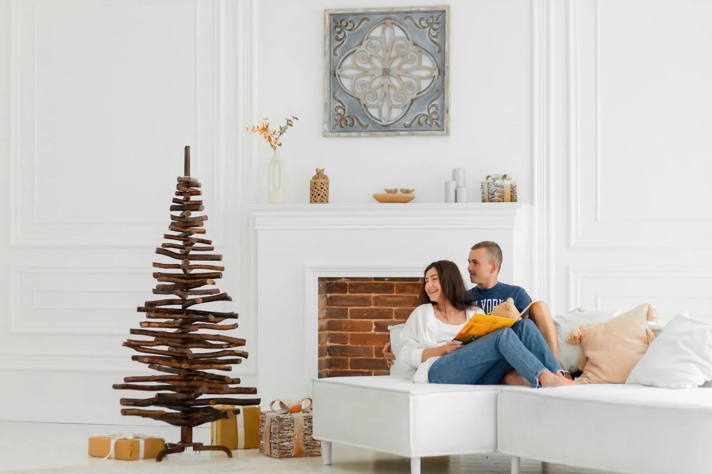 Driftwood Christmas tree, Wooden handmade Christmas tree by Wooden Lights and Handmade Decor | Wescover Ireland Furniture