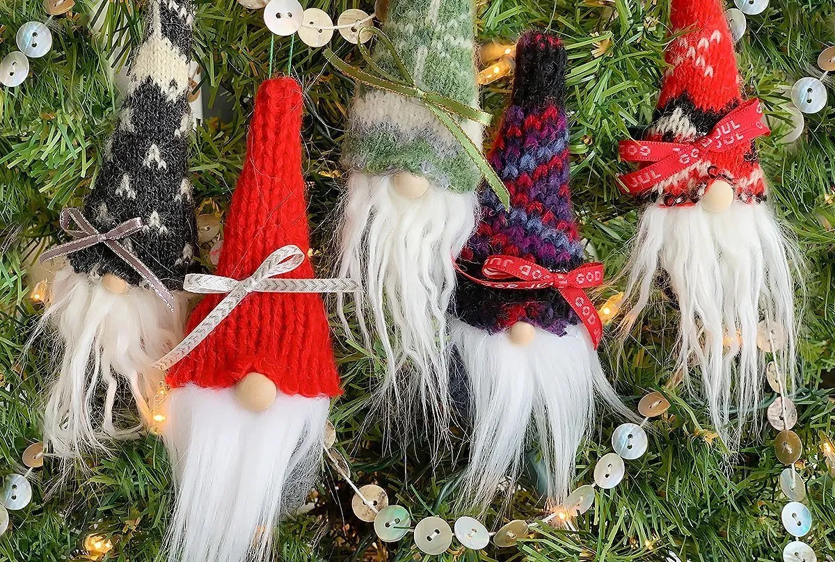 Easy DIY Gnome Ornaments (for Christmas Tree) - Bloom