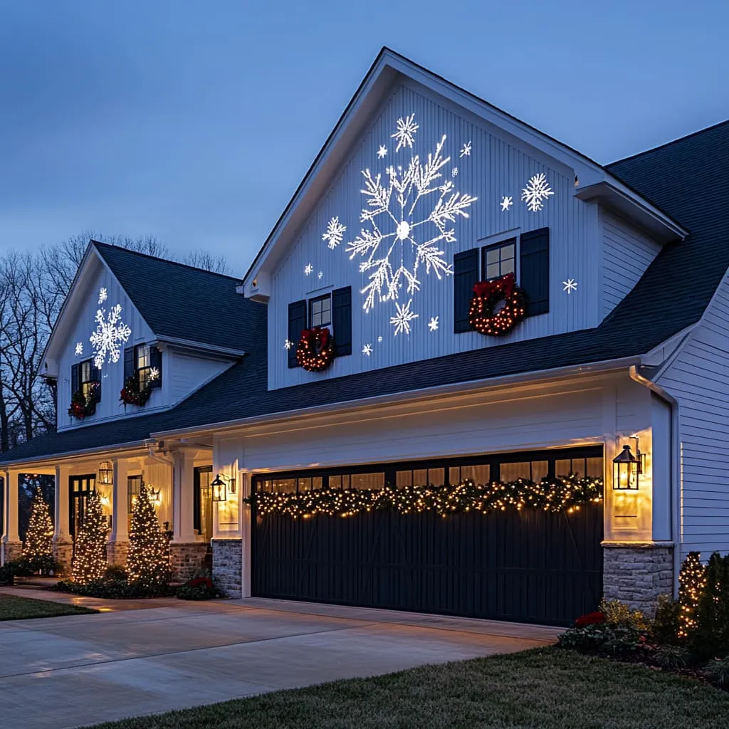 Easy Garage Door Christmas Decorations Using Smart Tech | FH