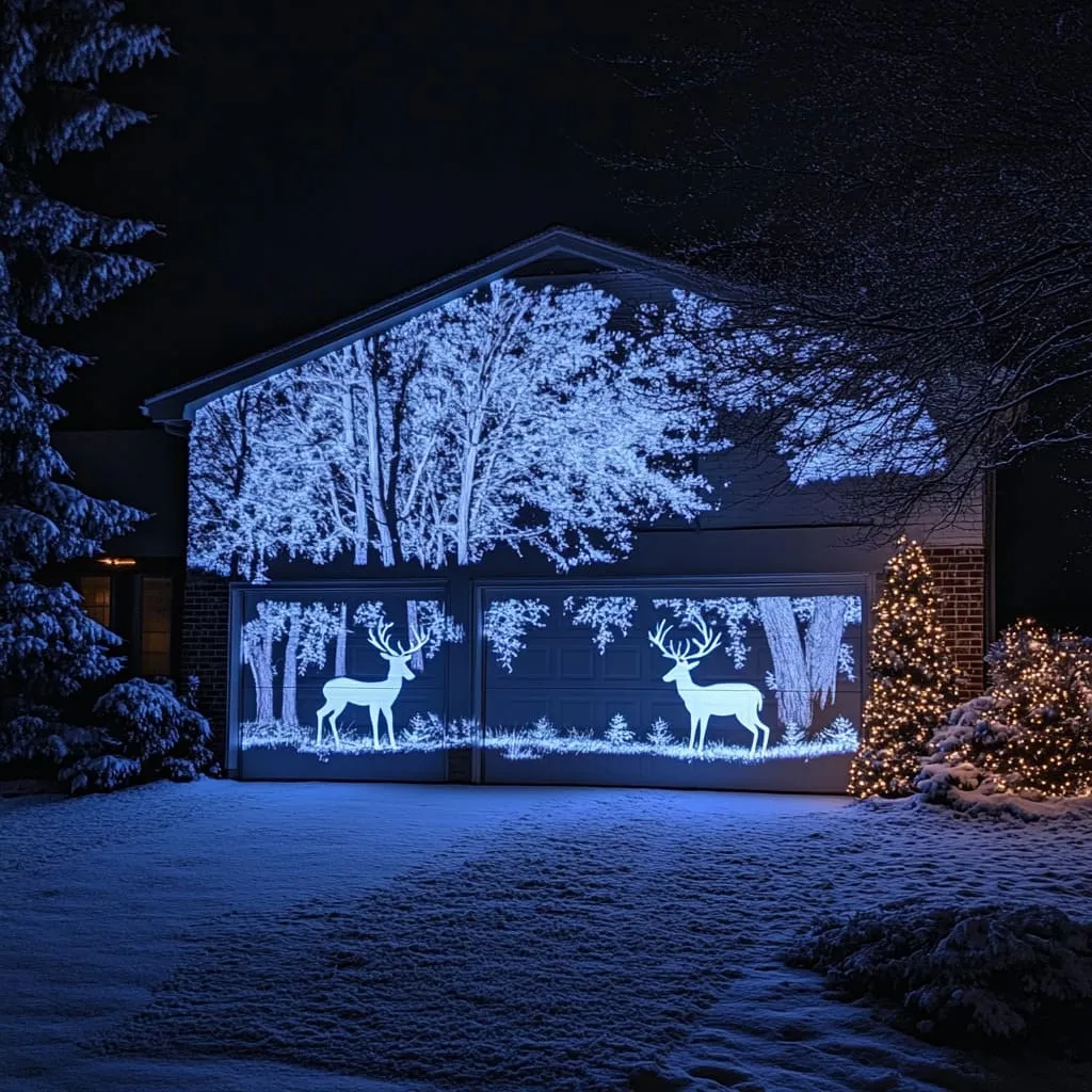 Easy Garage Door Christmas Decorations Using Smart Tech | FH