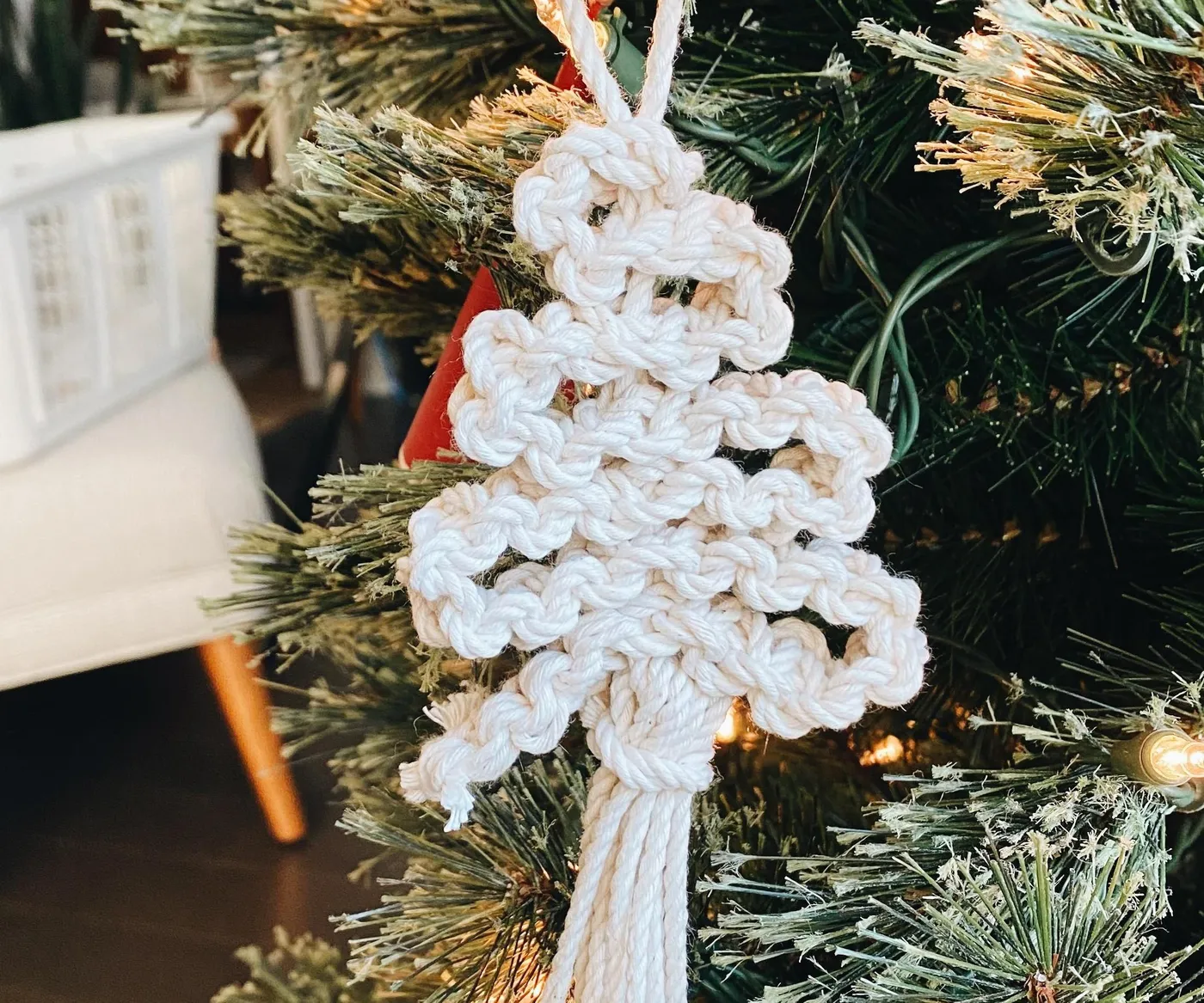 Easy Macrame Christmas Tree Ornament : 25 Steps (with Pictures) -  Instructables