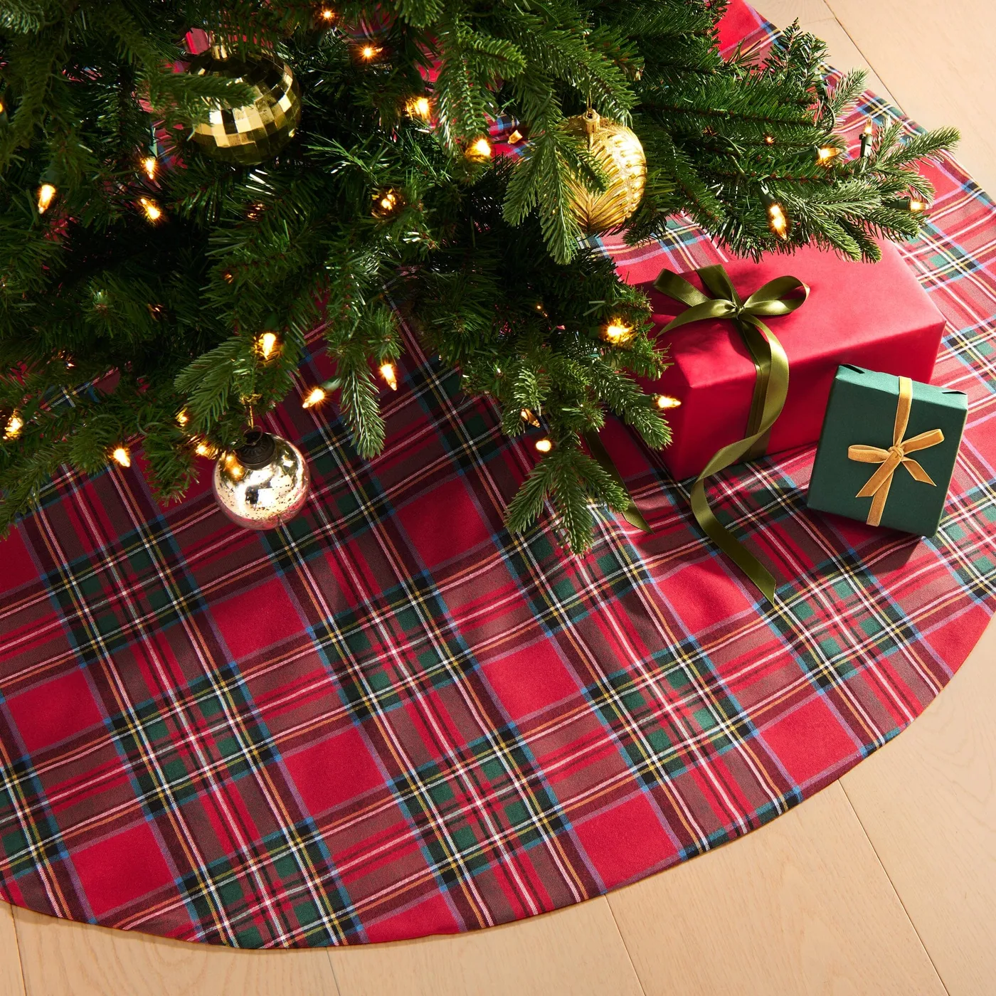 Elrene Stowe Tartan Plaid Christmas Tree Skirt 2026 Deals